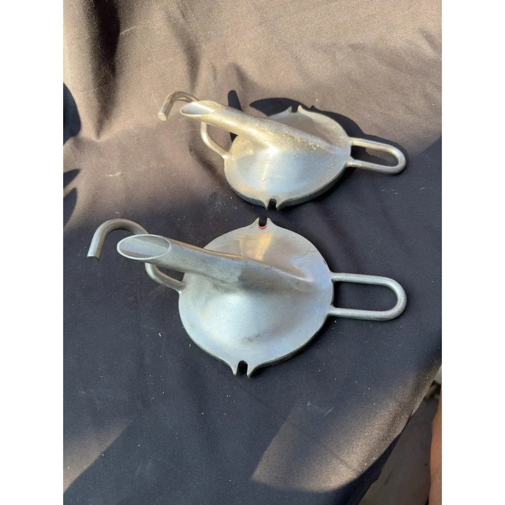 Lot of 2 Vintage Sta-Rite Milking Machine Claw Tops Lids Dairy Farm Parts